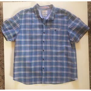 Tommy Bahama Jeans Mens Long Sleeve Plaid Button Up Shirt Island Crafted